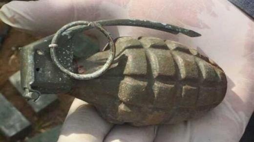 العثور على قنبلة يدوية بساقية الري بحي “لغرابة” ببركان