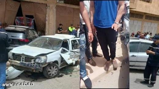 حادث اصطدام بين 3 سيارات.. يخلف مقتل امرأة وطفلها بوجدة