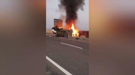 حادث سير مميتة في الطريق السيار بالقرب من باحة الإستراحة تاوريرت