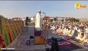 الآلاف المصلين بالعيون سيدي ملوك يؤدون صلاة عيد الأضحى بمصلى حي النهضة