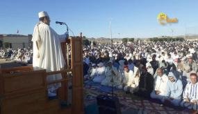 صلاة عيد الفطر المبارك .. مشاهد تشد الأنظار بمصلى حي النهظة بالعيون سيدي ملوك