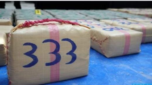 إحباط محاولة للتهريب الدولي للمخدرات، وحجز 680 كيلوغراما من مخدر الشيرا.