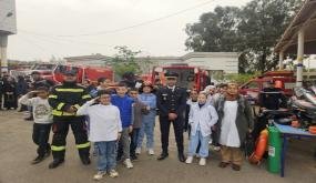 مؤسسة منجي للتعليم الخصوصي ببركان تحتفي باليوم الوطني للوقاية المدنية تحت شعار: “إدارة المخاطر البيئية من أجل مستقبل مرن ومستدام”