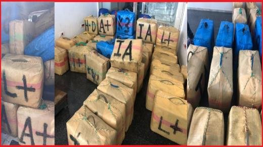 طنجة توقيف تسعة أشخاص وحجز 354 كلغ من مخدر الشيرا