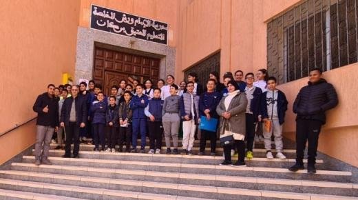 تلامذة مؤسسة منجي للتعليم الخصوصي ببركان في زيارة تربوية إلى مدرسة ورش للتعليم العتيق ببركان