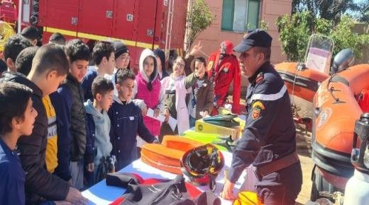 بالصور وبالفيديو… مؤسسة منجي للتعليم الخصوصي ببركان تحتفي باليوم الوطني للوقاية المدنية