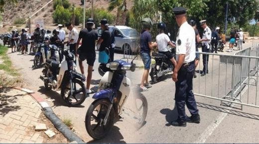 أمن السعيدية يشن حملة تمشيطية على أصحاب الدراجات النارية ويحجز العديد منها