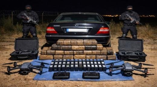 عناصر الأمن بالسعيدية تُحبط محاولة جديدة لتهريب المخدرات عبر الحدود باستعمال طائرات مسيّرة للمرة الثالثة