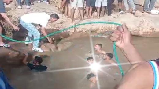 مصرع ثلاثيني غرقاً بواد منتجع قرية تكافايت السياحي بجرادة