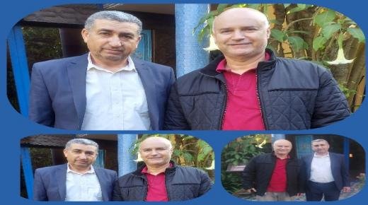 عبد الواحد بوقو رئيس المجلس الجماعي لسيدي سليمان شراعة في ضيافة الوزير السابق أنيس بيرو