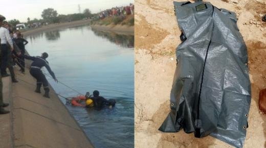 انتشال جثة من ساقية قناة الري ملوية بالقرب من كراكشو ببركان