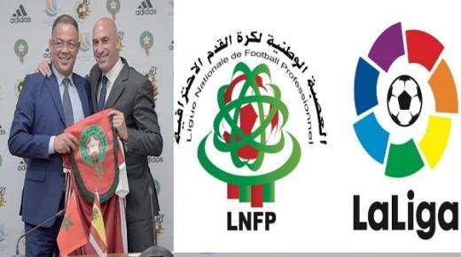 العصبة الوطنية لكرة القدم الإحترافية تعقد اجتماعا مع ممثل “الليغا” الإسبانية