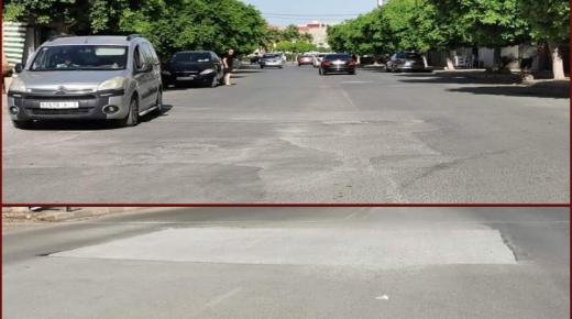 السعيدية تستغيث أمام إنتشار الحفر بأهم شوارع الجوهرة الزرقاء