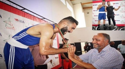 الملاكم الوجدي إبراهيم تادغي يفوز ببطولة المغرب وزن 86 كلغ