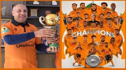 محمد إبراهيمي رئيس المجلس الجماعي لبركان يهنئ نادي نهضة بركان بإحرازه لقب البطولة الاحترافية لأول مرة في تاريخه