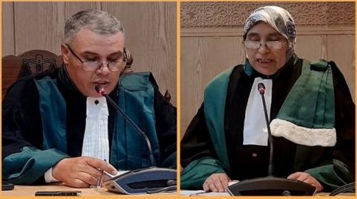 تنصيب الأستاذ عمرو قريوح رئيساً للمحكمة الابتدائية بجرادة والأستاذة كريمة الادريسي وكيلة للملك بها