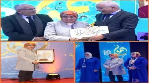 ابنة إقليم بركان نزهة بوعبدالله تُتوَّج ضمن رائدات التميّز النسوي وطنياً