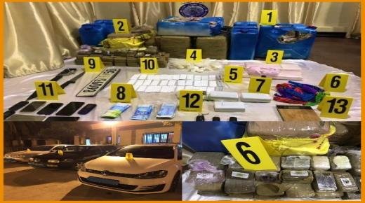 حجز كمية كبيرة من الكوكايين والهروين والأقراص المهلوسة بمدينة الناظور