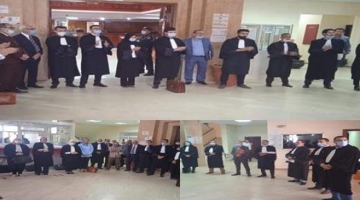 محامو بركان في وقفة تضامنية مع أهالي غزة