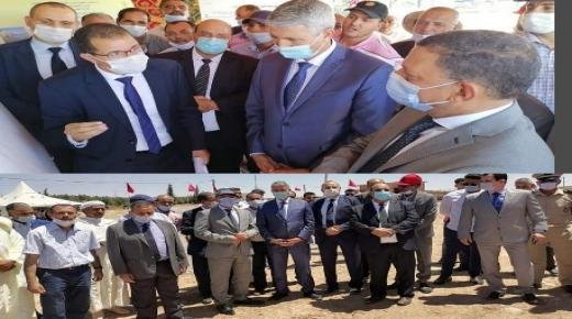 إعطاء انطلاقة مشروع تهيئة هيدروفلاحية للمدار السقوي تادرت بإقليم جرسيف