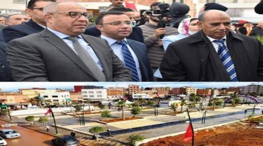 بمناسبة الذكرى 46 لانطلاق المسيرة الخضراء المظفرة، تدشين ساحة المسيرة الخضراء بحي الاندلس ببركان