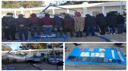 عصابة اجرامية تنشط في تنظيم الهجرة غير المشروعة والاتجار بالبشر في قبضة أمن السعيدية