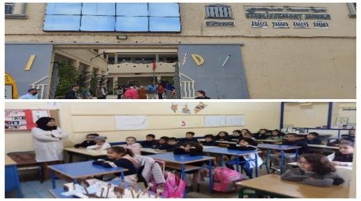 حملة تحسيسية وتوعوية حول مخاطر حوادث السير والسلامة الطرقية لفائدة تلاميذ وتلميذات مؤسسة منجي للتعليم الخصوصي بركان