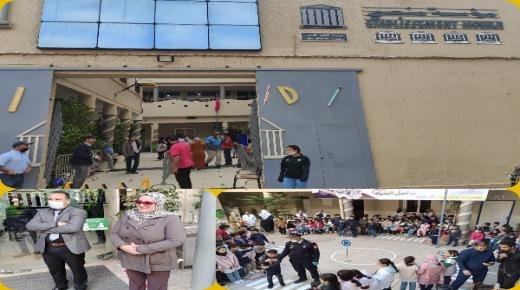 حملة تحسيسية وتوعوية حول مخاطر حوادث السير والسلامة الطرقية لفائدة تلاميذ وتلميذات مؤسسة منجي للتعليم الخصوصي ببركان