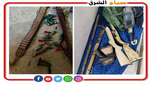 توقيف عشرة أشخاص للاشتباه في ارتباطهم بشبكة إجرامية متخصصة في إعداد وصناعة أسلحة نارية.