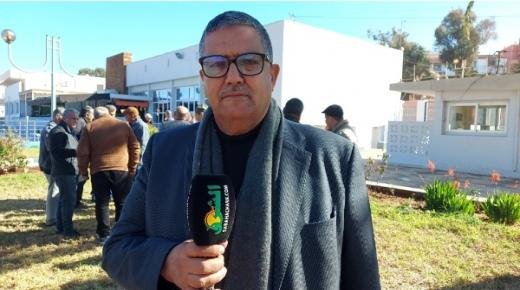 عبد الله جريد رئيس الجمعية الوطنية لمنتجي الحوامض بالمغرب، في لقاء تواصلي مع فلاحي ببركان