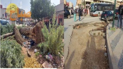 حُفَر شوارع مدينة بركان تتحول إلى بؤر تهدد حياة المواطنين والمسؤولين أرادوا تحويل عاصمة البرتقال إلى عاصمة النخيل..