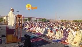 الآلاف المصلين بالعيون سيدي ملوك يؤدون صلاة عيد الأضحى بمصلى حي النهضة