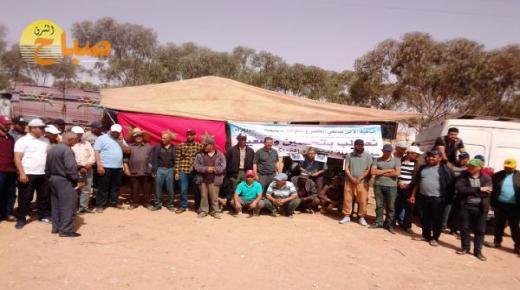 تاوريرت : بائعو الخضر و الفواكه يحتجون للمطالبة بتحسين أوضاعهم و إحداث سوق للجملة بالمعايير المطلوبة